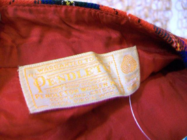PENDLETON Vtg 50s.60s Long Sleeve Red+Green TARTAN PLAID Sheath Wool 