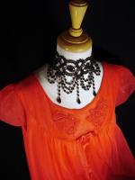 VTG Pennys Adonna Form Fit Lace Nightgown & Robe Peignoir Set Full 