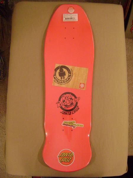 Santa Cruz Rob Roskopp Face Skateboard Deck Hot Pink