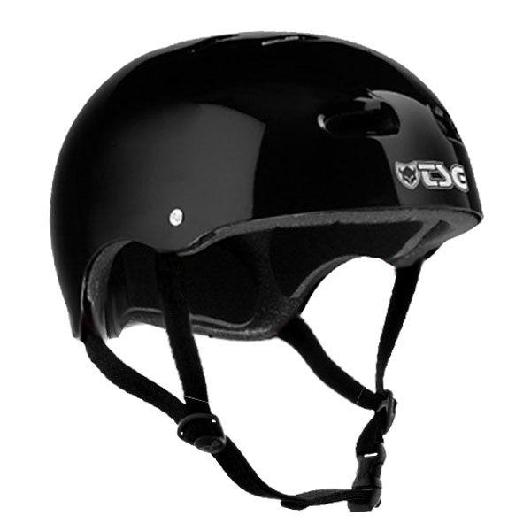 TSG Skateboard BMX Helmet Gloss Black L XL