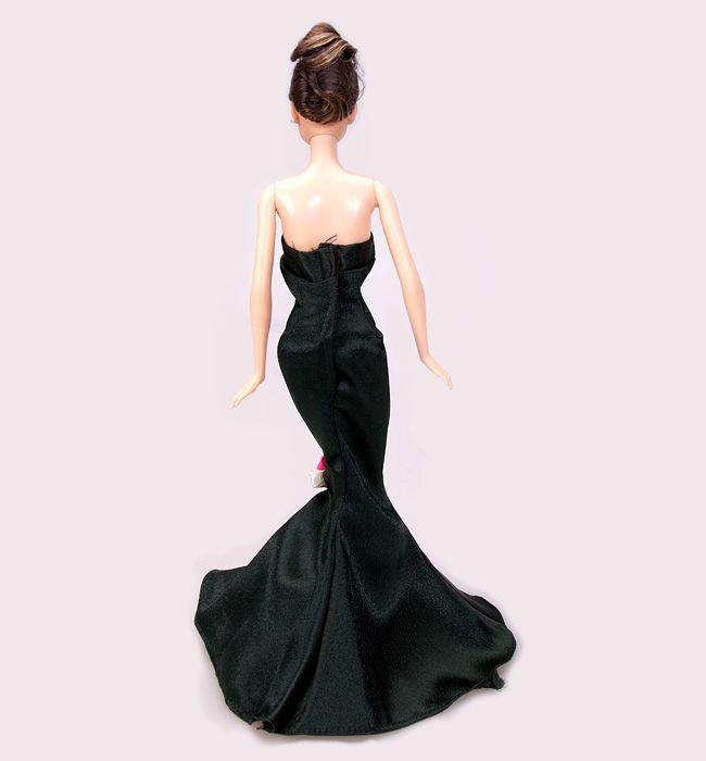 New fashion evening dress clothes party gown outfit for barbie doll 