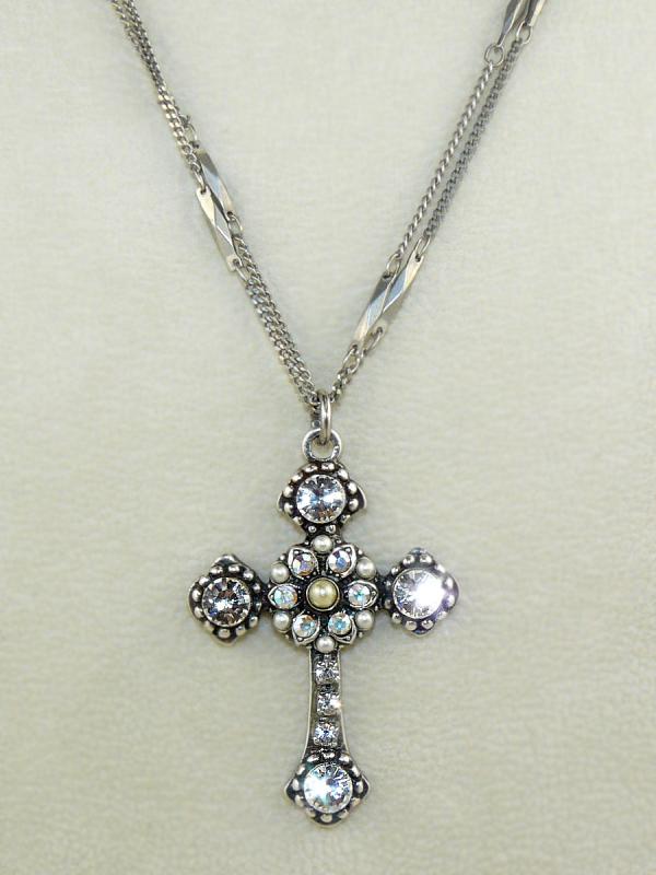 Mariana Handmade Swarovski Cross Necklace NWT  