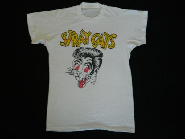 1981 STRAY CATS VINTAGE T SHIRT ROCKABILLY TOUR CONCERT  