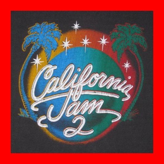 Vintage 1978 California Jam 2 Concert T Shirt Aerosmith Heart Ted