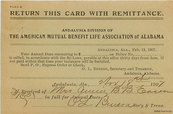 andalusia al 1907 american mutual benefit life 2452
