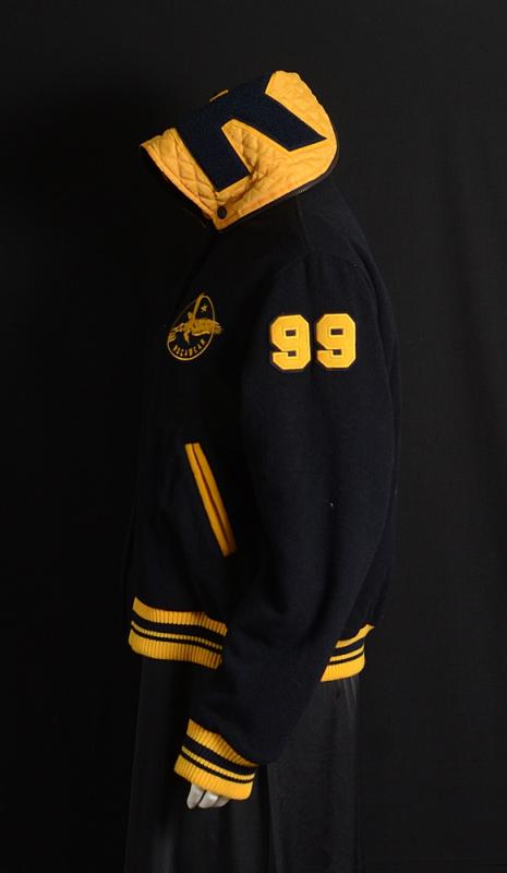 NWT Womens ROCAWEAR Varsity Cheerleader Coat XL Navy Wool Letterman 