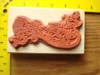   TRAIN TRACK AND TOYS Rubber Stamp by ARIZONA STAMPS TOO new  