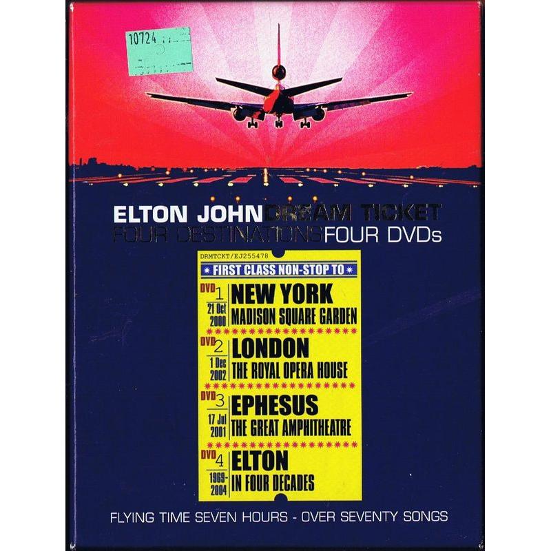 Elton John DVD Dream Ticket 4 DVD Set REDUCED