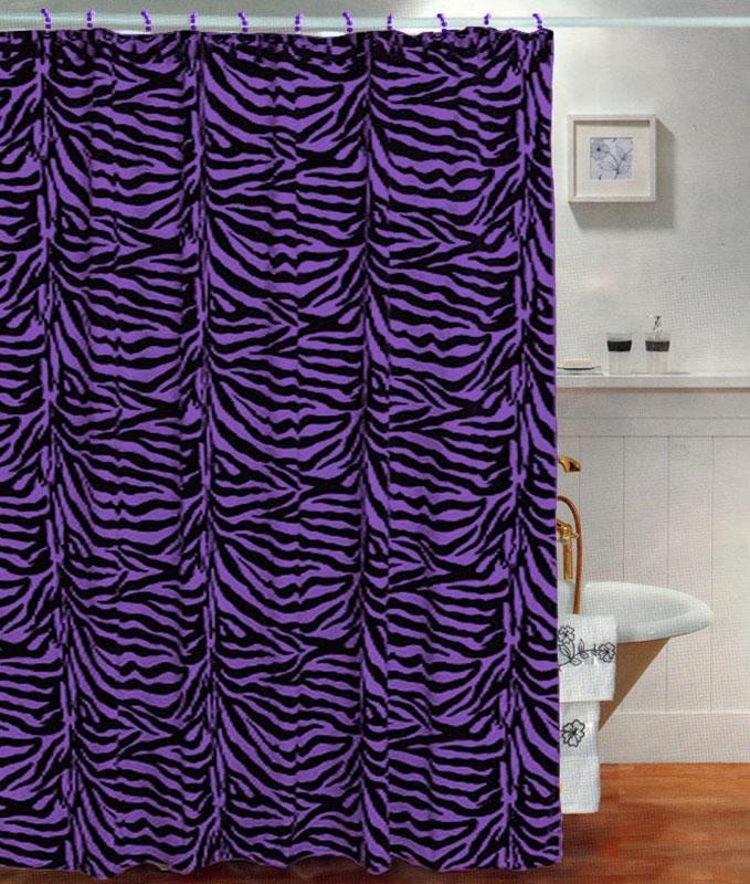 Pom Pom Curtain Panels Eggplant Purple Shower Curtain