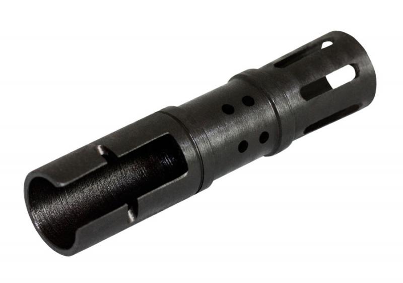   MINI 30 BLUE MUZZLE BRAKE WITH PIN Slide over the front sight  