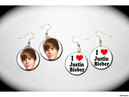 justin bieber earrings. Justin Bieber Love 2 Pairs Of