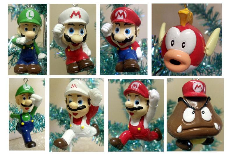 Unique Nintendo Mario Brothers 15 Piece Holiday Christmas Tree 