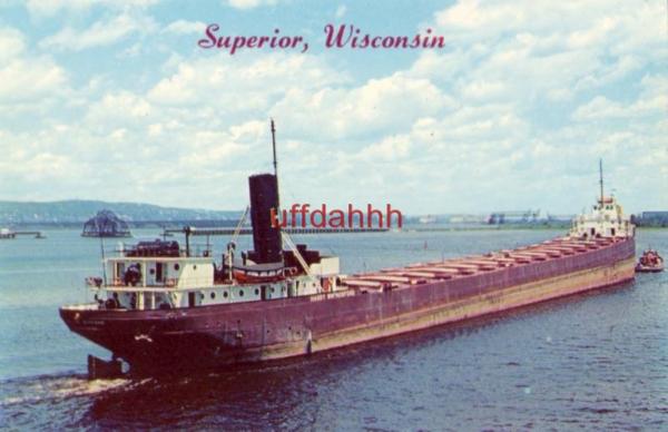 SUPERIOR, WI HARRY WM. HOSFORD just unloaded cargo view from Arrowhead