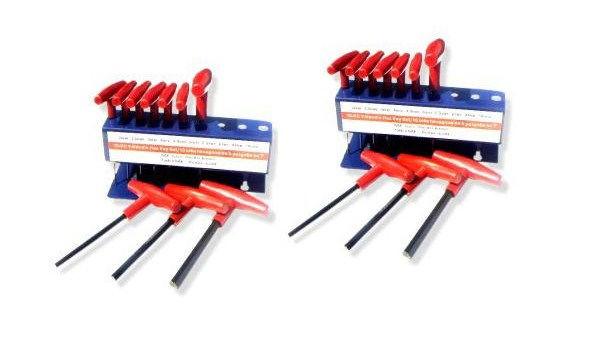 20pc T Handle Hex Keys SAE Metric Tool New Allen Wrenches
