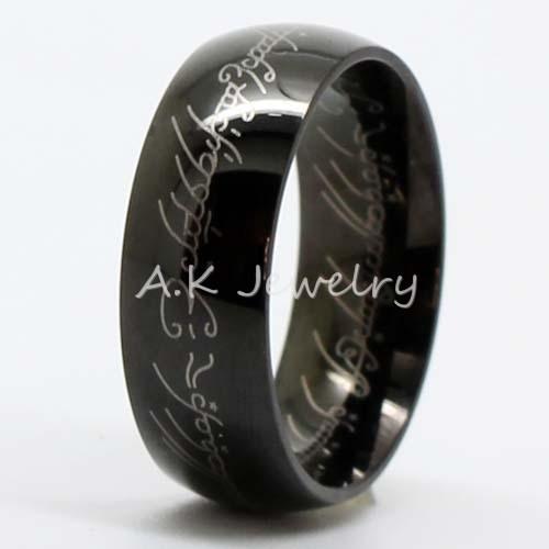 Lord of Rings The One Ring LOTR Tungsten Stainless Steel 