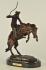 BRONCO BUSTER by Frederic Remington 100% Bronze on Marble Sculpture ...