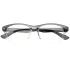 Half Tinted Translucent Reading Style Clear Lens Eye Glasses Frames ...