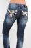 Miss Me Jeans Black Cow Patch Texas Rodeo Crystals Boot Cut, 27, 28 ...
