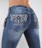 Miss Me Jeans Tribal 'Dream Catcher' Mid Rise Boot 25 26 27 28 29 30 31 ...
