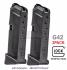 2 PACK Glock 42 Magazine G42 Mag .380 380 ACP 6 Round with Grip ...