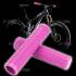 pink bicycle grips