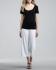 Eileen Fisher White Washable Stretch Crepe Wide Leg Cropped Pants XS ...