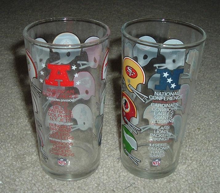  National Football League Glasses National American Conferences