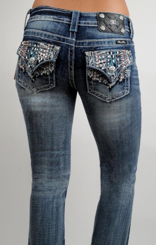 Miss Me Jeans Turquoise Tribal Sunset Embroidered Boot Cut 25 26 27 28 ...