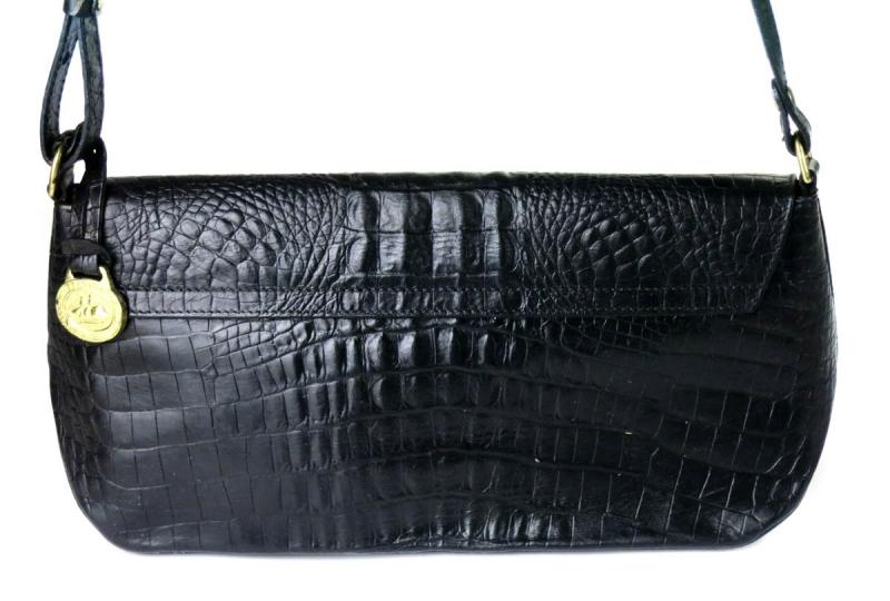 Brahmin Croc Embossed Leather Purse | SEMA Data Co-op