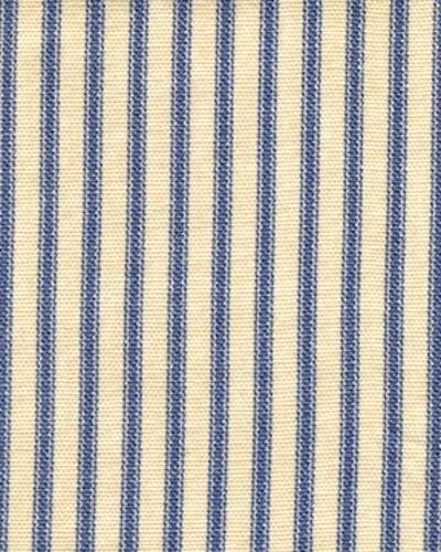 New 84" French Country Ticking Stripe Sky Blue Fabric Shower Curtain Cotton
