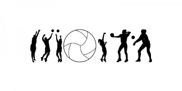 Volleyball Players Sports Vinyl Wall Decals Sticky Decor Letters Stickers Art