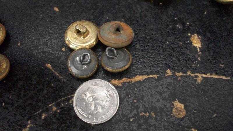 30 Mixed Lot Of Old Metal Military Type Uniform Buttons Rex Products 