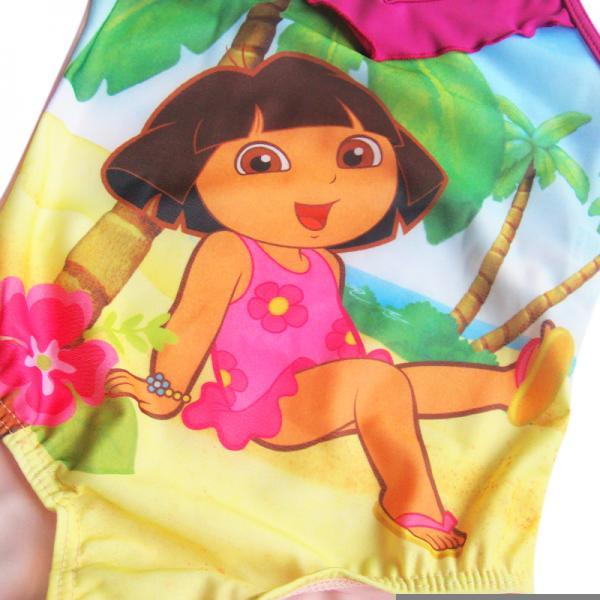 Dora Girls Kids Princess Swimming Swimsuit Swimwear Swim Suit Pink Bather Sz 2T