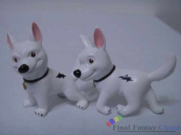 7pcs Set of Disney Bolt Dog Movie Action Figures Penny Rhino Mittens 5 5cm 7 5cm