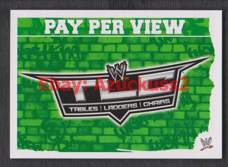 TLC Tables Ladders Chairs 2010 WWE Slam Attax Mayhem Wrestling TCG Card
