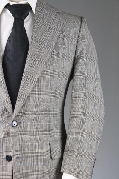 Guy Laroche Paris Black/White Check Plaid Wool 2 Piece Suit 40 S | eBay
