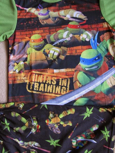 Teenage Mutant Ninja Turtles Training 2pc s s Shirt Pajamas PJs Sz 7 8
