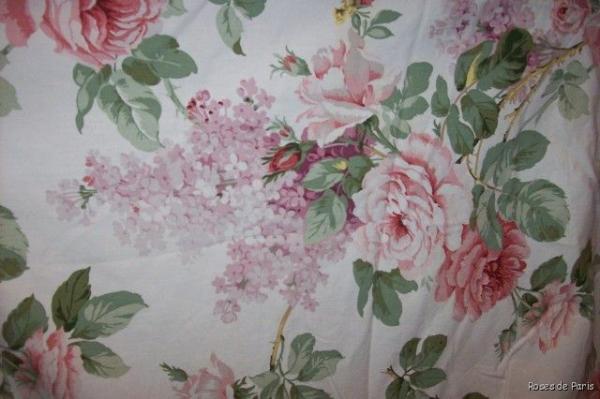  Sanderson Sorilla Shabby Cabbage Rose Tablecloth Cover