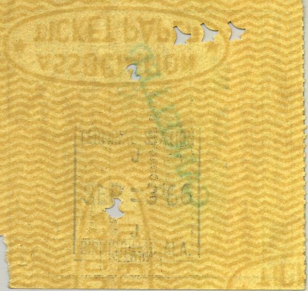 1966 SLSF Frisco Railroad train ticket - Kansas City MO to Birmingham AL | eBay