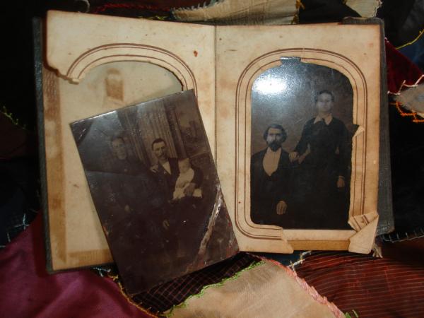 Tintypes 12 Folder Photographs Antique Primitive Civil War Era