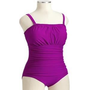 Old Navy 4X Womens Plus Posh Purple Neon Ruched Bandeau One Piece ...