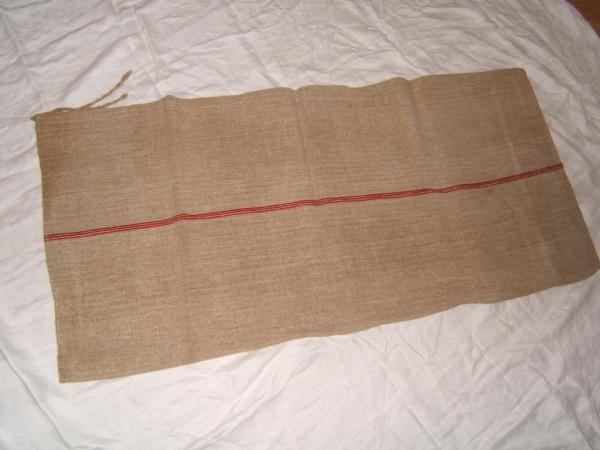21x46 Vintage Antique Heavy Hemp Linen European Fabric Grain Bag Feed Sack