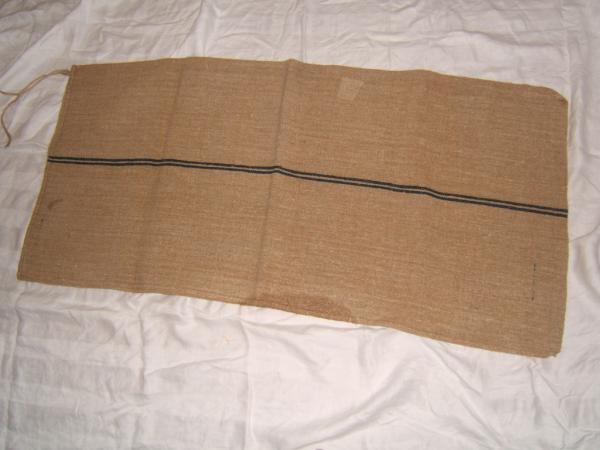 45x22 Vintage Antique Heavy Hemp Linen Fabric European Feed Sack Grain Bag