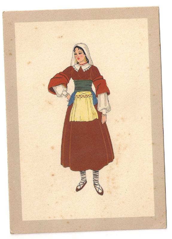 Italy Old Postcard Molise Traditional Costume