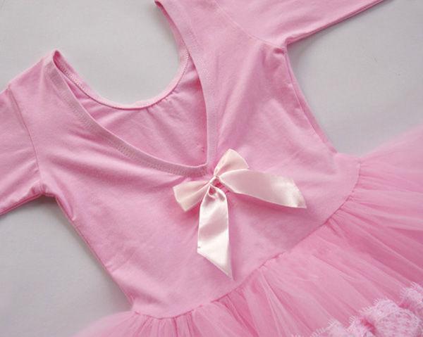 Girls Pink Party Leotard Ballet Dance Fairy Costume Dress Tutu Skirt Sz 3 8Y