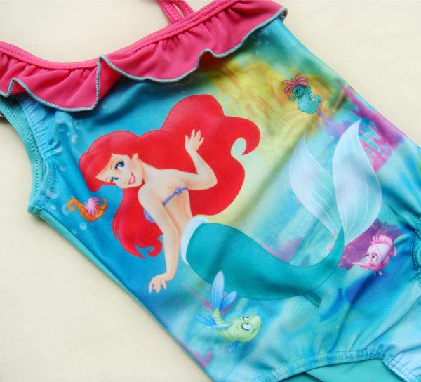 Disney Princess Ariel Mermaid Girls Baby Swimsuit Swimwear Tankini 