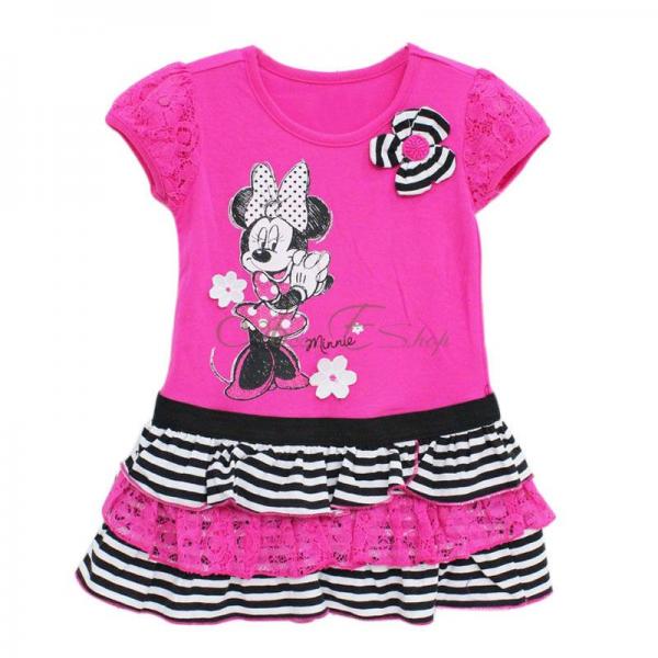 Kid Girls Minnie Mouse Party Fancy Costume Top Dress Clothes Ages 4 5 6 7 Years