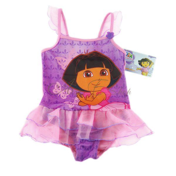 Girl Princess Dora Baby Tutu Swimsuit Swimwear Swimming Costume Bathers Sz 1 4 Y