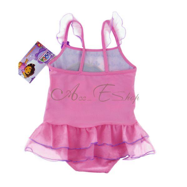 Girl Princess Dora Baby Tutu Swimsuit Swimwear Swimming Costume Bathers Sz 1 4 Y