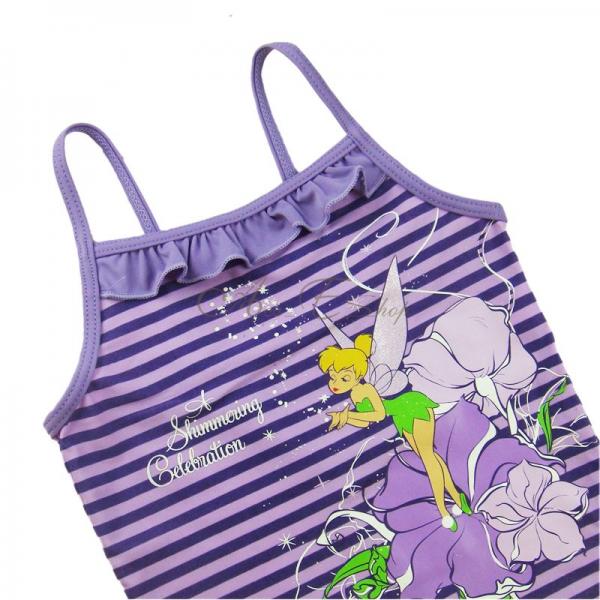 Girl Princess Tinkerbell Striped Tankini 2pc Swimsuit Swimming Costume Sz 3 10 Y